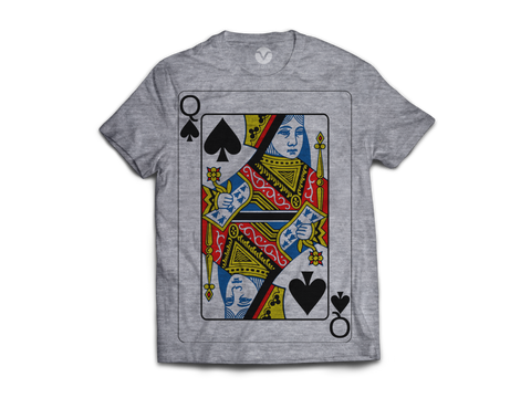 CAMISETA POKER QUEEN OF SPADES